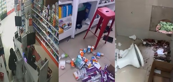 BANDIDOS QUEBRAM PAREDE DE FARMÁCIA EM MT PARA ROUBAR OZEMPIC E MOUNJARO