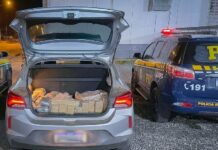 PRF APREENDE MAIS DE 160 QUILOS DE DROGAS E PRENDE DOIS HOMENS EM PRIMAVERA DO LESTE